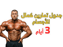 جدول تمارين كمال الاجسام 5 ايام و نظام غذائي لتضخيم العضلات in 2021 bodybuilding bulking diet workout