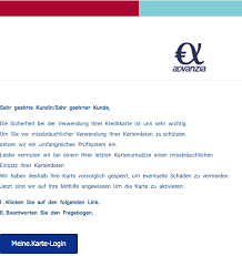 Die karte kann weltweit gebührenfrei an 1 mio. Phishing Gefalschte E Mails Im Namen Der Advanzia Bank Im Umlauf