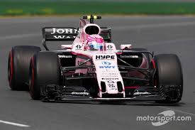 Esteban Ocon Force India Vjm10 Force India Motorsport Formula Racing