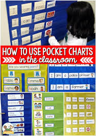 how to use pocket charts in the classroom pre k pages