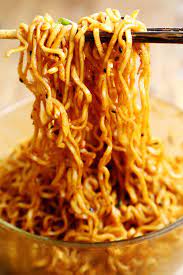 Organic Ramen With Sesame And Spicy Chili Seasoning Noodles And Pasta Recipes Divine Healthy Food Recipes Seasoning Recipes Food