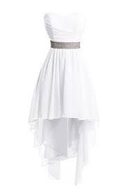 Chengzhong Sun Women High Low Lace Up Prom Party Homecoming Dresses 12 White High Low Chiffon Dress Wedding Dresses High Low Fancy Dresses