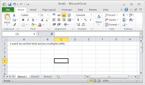 Excel's merge and center command has an icon, but, it is often better to center across selection in worksheets that have an odd number of related columns, we can simply enter the text into the middle. Ms Excel 2010 Center Text Across Multiple Cells