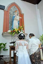 Gereja Katolik Kebaya Pernikahan Pernikahan Gereja
