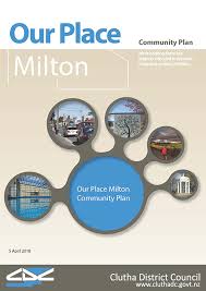 Community services, milton sports centre, recreation facilities & programs. Our Place Milton Community Plan Clutha District Council