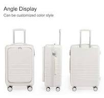 Commercio all'ingrosso carry on valigia hard side spinner wheels apertura  anteriore ABS PC trolley bag 5 pezzi valigia bagagli