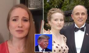 Between being mocked at the 2021 golden globes and facing a temporary youtube suspension as a result of falsely pushing election fraud. Rudy Giuliani S Daughter Caroline 31 Slams Her Famous Father As A Sycophant In Stinging Essay Daily Mail Online