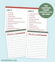 Check spelling or type a new query. Christmas Scattergories Free Printable Christmas Games And Activities