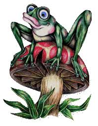 The dance involves movements that illustrate body parts that frogs lack, namely ears (öron) and tails (svansar). Visdomsord Angelicas Sida