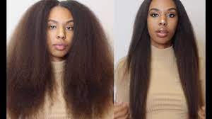 Supsilk flat iron curling iron in one for hair, hair straightener and curler 2 in 1 with ceramic titanium coated twisted plates lcd display adjustable temp for straight curly beach wavy hair styling. Updated Curly To Straight Hair Tutorial Flat Iron Natural Hair Youtube