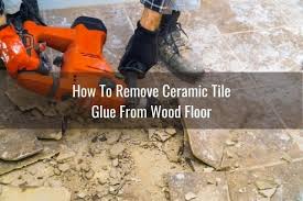 Also sometimes called carpenter's glue, wood glue is formulated to penetrate wood fibers, making glue joints that are stronger than the wood itself. How To Remove Tile Grout Tile Adhesive From Wood Floor Ready To Diy