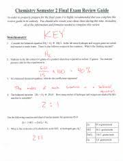 Gate 2021 cy question paper & unofficial answer key. S2 Chemistry Final Review Packet Answer Key Pdf Chemistr Semester 2 Final Exam Review Guide Tln Order To Properly Prepare For The Nal Exam It Is Course Hero