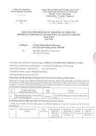 BÁO CÁO TÌNH HÌNH QUẢN TRỊ CÔNG TY NIÊM YẾT