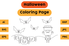 Search through 623,989 free printable colorings at getcolorings. Halloween Coloring Page 75 Grafico Por Isalsemarang Creative Fabrica