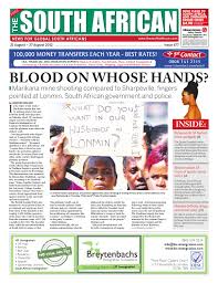 The sharpeville massacre awakened the international community to the horrors of apartheid. The South African Issue 477 21 August 2012 By The South African Issuu