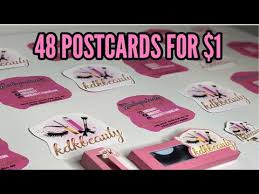 Custom pink zebra business cards. 1 Diy Postcards Flyers Business Cards Brand Your Business For Cheap Life Of An Entrepreneur Youtube