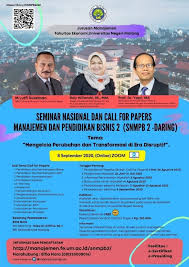 We did not find results for: Seminar Nasional Manajemen Dan Pendidikan Bisnis 2 Snmpb 2 2020 Mengelola Perubahan Dan Transformasi Di Era Disruptif Universitas Negeri Malang Um
