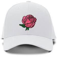 Pink Rose Embroidery Embroidered Adjustable Hat Baseball Cap 12 Liked On Polyvore Featuring Accessories Baseball Hats Embroidered Hats Pink Baseball Cap