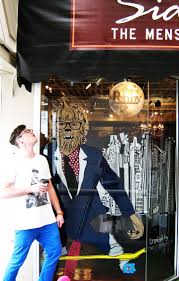 Sidecar electrical tape windows by Claire Ellery, Nelson