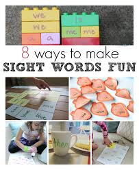 See more ideas about sight word activities. 8 Ways To Make Sight Words Fun No Time For Flash Cards