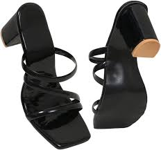 Buy HEADTAILS Women Stylish Fancy Heel Sandal | Sandal for Women | Casual  Heel Sandal for Party | Women Footwear|(Black,36) at Amazon.in