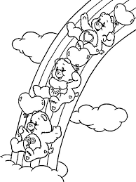 Cartoon coloring pages for boys. Online Coloring Pages Rainbow Coloring Gummi Bears And Rainbow Gummy Bears