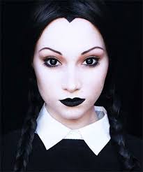 15 Simple Easy Halloween Make Up Ideen Fur Madchen Frauen 2017 2 Halloween Makeup Easy Halloween Makeup For Kids Wednesday Addams Makeup