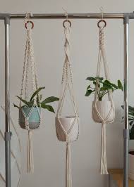 Accesories Accessories Art Bohemian Boho Decor Fiber Hanger Hanging Holder Home Macrame Plant Holder Macrame Plant Hanger Diy Macrame Plant Hanger