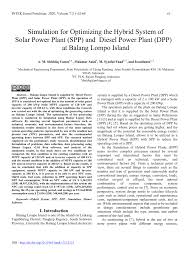 For a complete list of components on the the spp is a delivery mechanism for the firmware and software components for proliant servers. Pdf Simulation For Optimizing The Hybrid System Of Solar Power Plant Spp And Diesel Power Plant Dpp At Balang Lompo Island