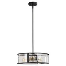 Ove Decors Agnes Ii 5 Light Black Pendant Agnes Ii The Home Depot Glass Shades Pendant Light Fixtures Vintage Style Light
