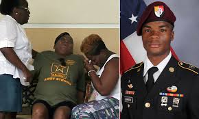 Все 9 плейлистов 41 трек. Aunt Of Sgt La David Johnson Is Overcome By Grief At Wake Daily Mail Online