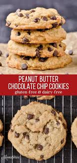 Gluten Free Peanut Butter Chocolate Chip Cookies Dairy Free Recipe In 2020 Best Gluten Free Recipes Gluten Free Recipes Easy Gluten Free Peanut Butter