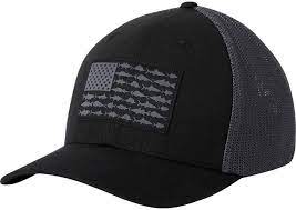Pfg Mesh Fish Flag Trucker Hat Fishing Hat Mens Trucker Hat Ball Cap