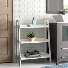 Shelves without the clunkiness of brackets mean there's more room for storage below. Zipcode Design Hoschton 24 W X 32 5 H X 11 5 D Free Standing Bathroom Shelves Reviews Wayfair