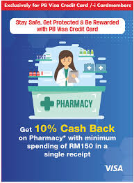 A number of banks will pay you just for signing up for a savings or checking account or for referring a friend. Public Bank Visa Gives 10 Cash Back On Pharmacy Purchase Yoodo