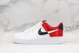 Black And Red Custom Air Forces Nike Air Force 1 07 White Red Black Nike Air Painted Shoes Diy Air Force