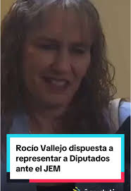 Rocío Vallejo lista para representar a Diputados ante el JEM