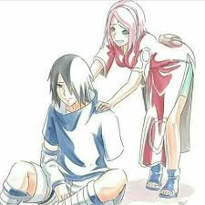 Sasuke Uchiha And Sakura Haruno Adults In Their Genin Clothes Cute Couple Love Naruto Shipuden Sasuki Uchina Risunki
