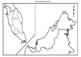 5 peta malaysia hitam putih. Peta Kosong Malaysia