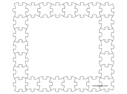 Cornicetta Con Puzzle Da Colorare Tuttodisegni Com Le Idee Della Scuola Puzzle Cornici