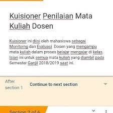 Contoh kuesioner penelitian google form. Contoh Kuisioner Penilaian Mata Kuliah Dosen Menggunakan Google Form Google Forms Google Directions