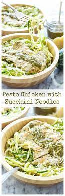 Pesto Chicken With Zucchini Noodles Recipe Runner Zoodle Recipes Recipes Healthy Recipes