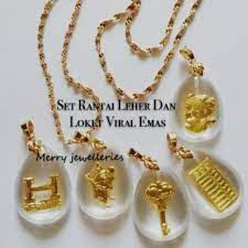 Contact & support via dm. Set Rantai Leher Dan Loket Viral Emas 916nipis Shopee Malaysia