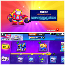 A themed gale skin made by you! I Got Surge Right After Buying The Brawl Pass I Got Gale From A Box Last Season That S Why It S 2 2 Brawlstars