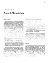 Chapter 3 sample methodology research proposal samples of the following sections: Appendix B Research Methodology Helping Airport And Air Carrier Employees Cope With Traumatic Events The National Academies Press
