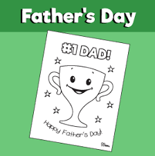 All coloring pages » holiday » father's day » number one dad. 1 Dad Coloring Page 10 Minutes Of Quality Time
