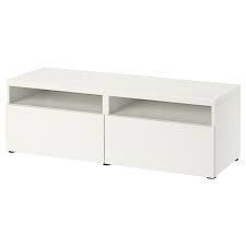 Die schubladen haben ein innenmaß von 6cm x 36cm x 27.5cm. Besta Tv Bank Mit Schubladen Weiss Lappviken Weiss Ikea Deutschland
