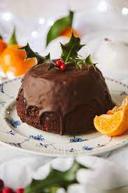 Chocolate Orange Christmas Pudding Vegan Recipe Vegan Christmas Desserts Vegan Christmas Recipes Christmas Pudding Recipes