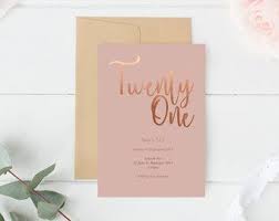 Black And Gold 21st Birthday Invitations Rose Gold Foil Invitation 21st Birthday Printable Elegant Pink Printed Invite 21st Birthday Invitations 21st Invitations 21st Birthday Cards