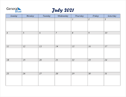 Paper sizes letter, a4 or a3. July 2021 Calendar Pdf Word Excel